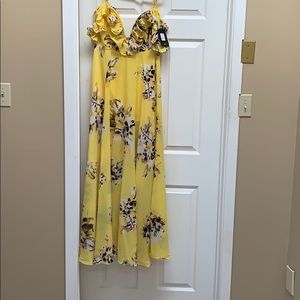 Yellow floral Dress
